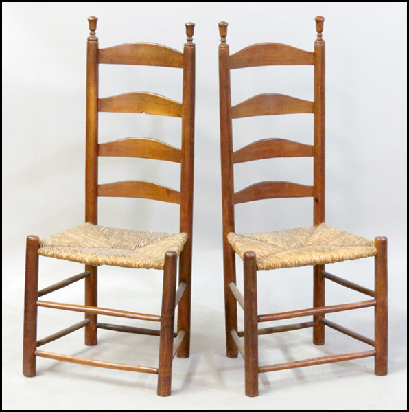 PAIR OF AMERICAN LADDER BACK SIDE 177b9a