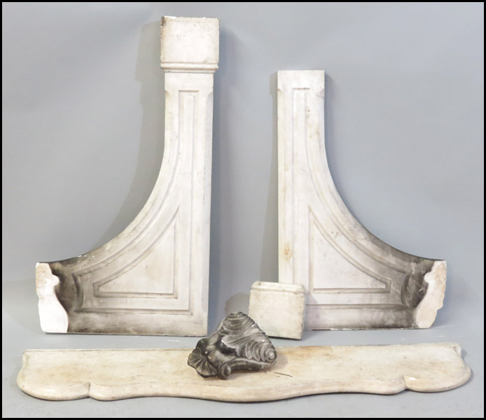 MARBLE FIREPLACE MANTLE. 47'' x