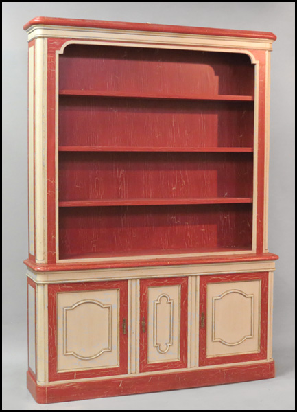 PAIR OF PAINTED PINE CUPBOARDS  177bd5