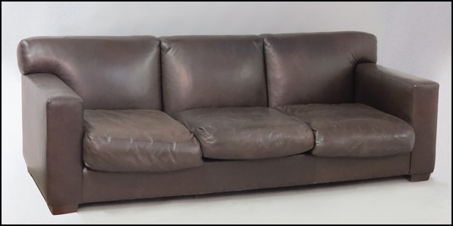 RALPH LAUREN BROWN LEATHER SOFA  177bdf