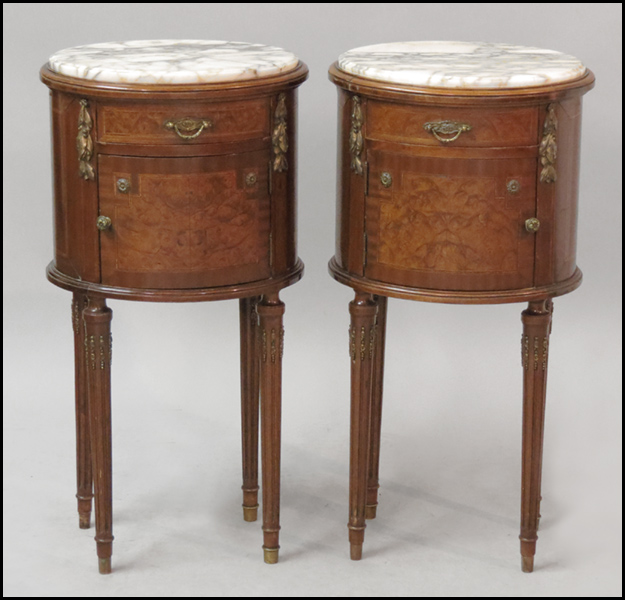 PAIR OF FRENCH MARBLE TOP NIGHT