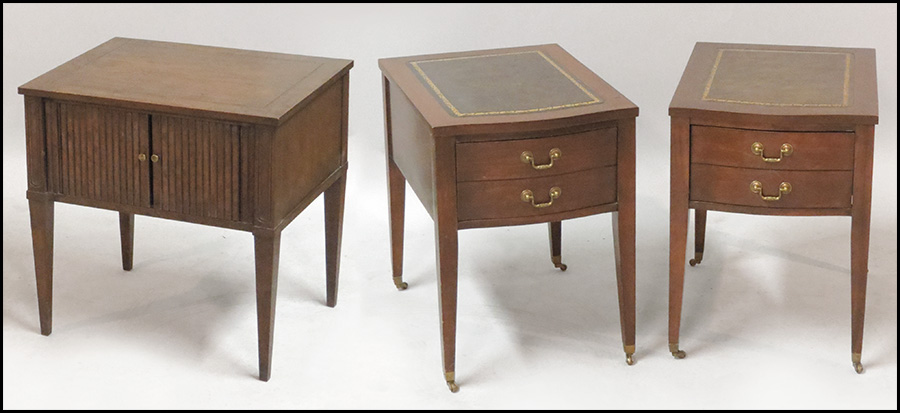 PAIR OF MAHOGANY END TABLES Together 177c21