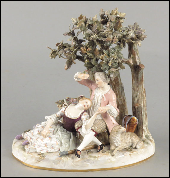 MEISSEN GILT AND PAINTED PORCELAIN 177c43