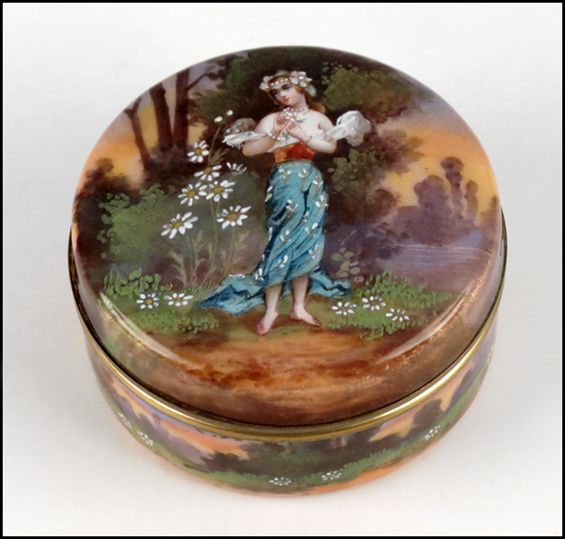 FRENCH ENAMEL BOX Depicting a 177c5f