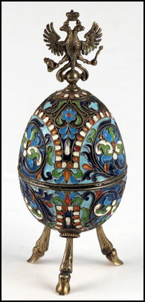 RUSSIAN CHAMPLEVE ENAMEL AND GILT 177c5a