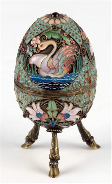 RUSSIAN CHAMPLEVE ENAMEL AND GILT 177c5b