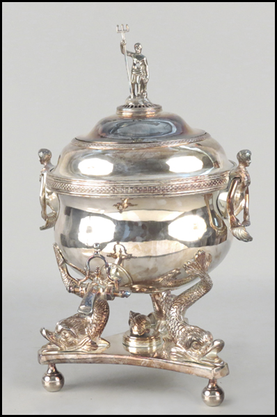 A SILVERPLATE HOT WATER URN Raised 177d03
