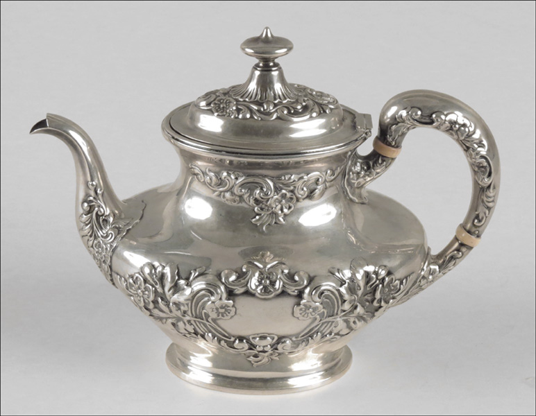 GORHAM STERLING SILVER TEAPOT.