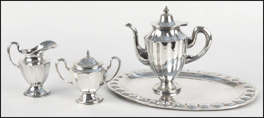 MEXICAN STERLING SILVER COFFEE SERVICE.