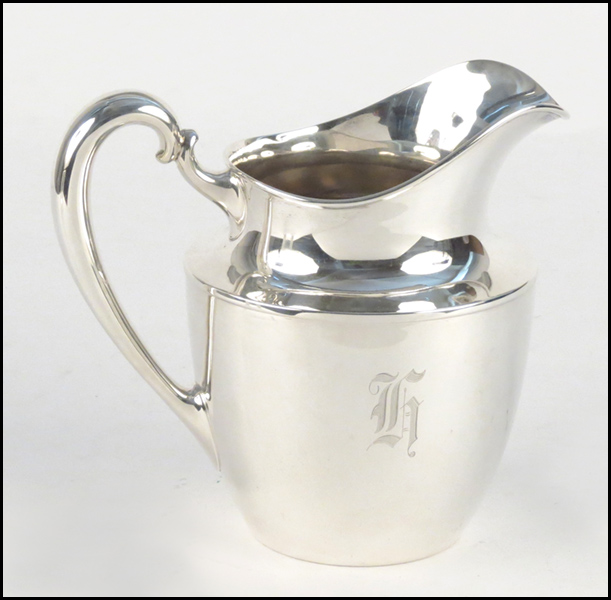 WALLACE STERLING SILVER PITCHER. 7.5