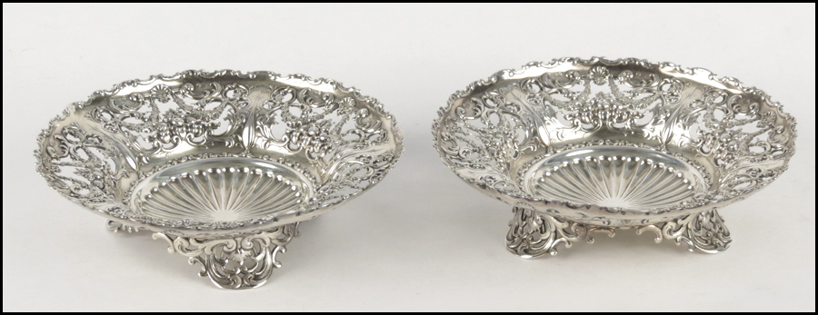 PAIR OF WHITING RETICULATED STERLING 177d61