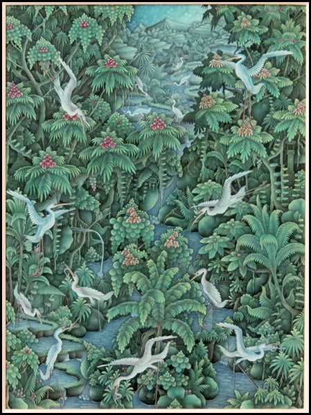 UBUD SCHOOL (20TH CENTURY) BIRDS