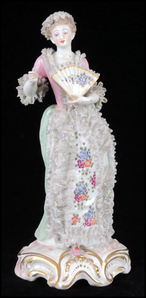 MEISSEN PORCELAIN FIGURE OF A LADY WITH