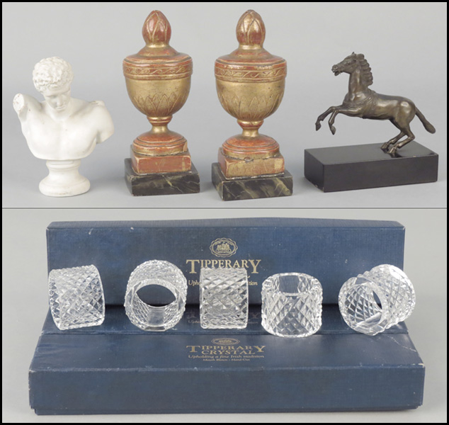 COLLECTION OF DECORATIVE ITEMS. Condition: