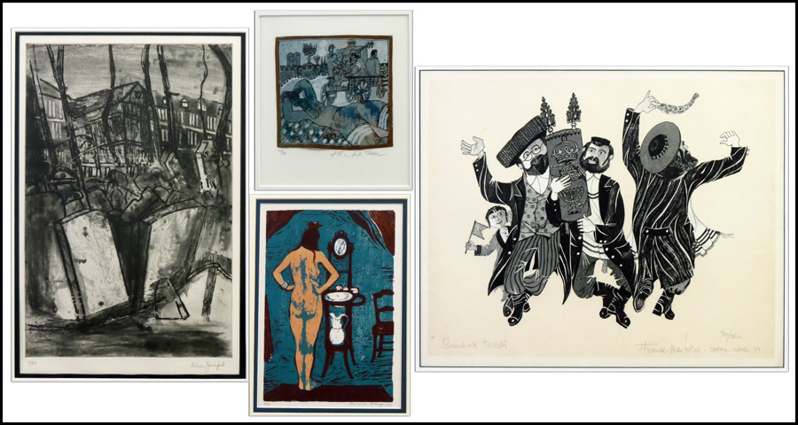 GROUP OF FOUR 20TH CENTURY FRAMED PRINTS: