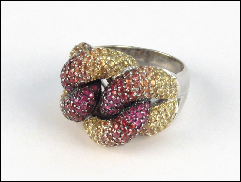 18 KARAT WHITE GOLD AND MULTI COLOR 177f5c