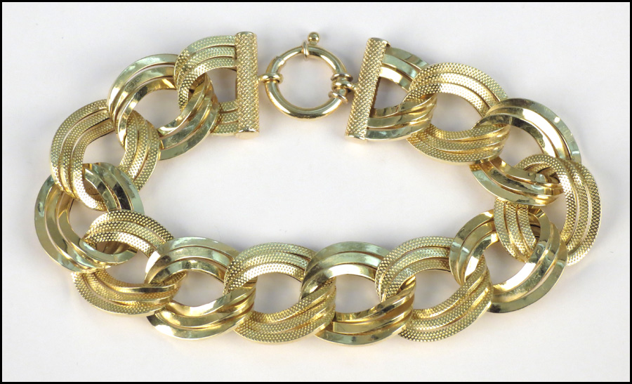 18 KARAT YELLOW GOLD LINK BRACLET  177f71