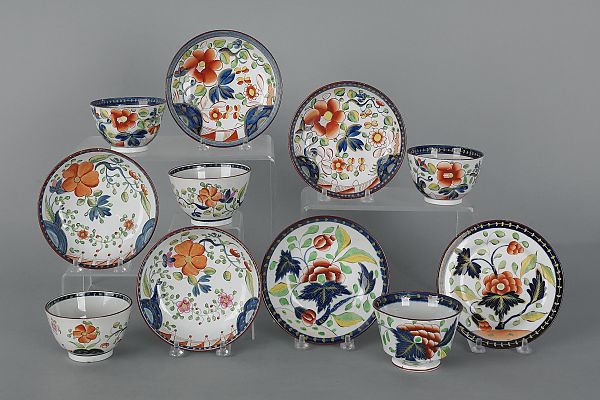 Collection of Gaudy Dutch 19th c. to