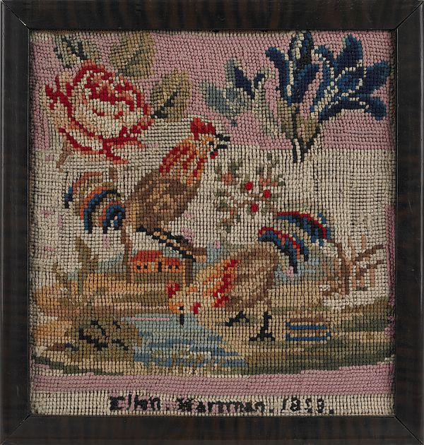 Reading Pennsylvania wool needlework 1758d4