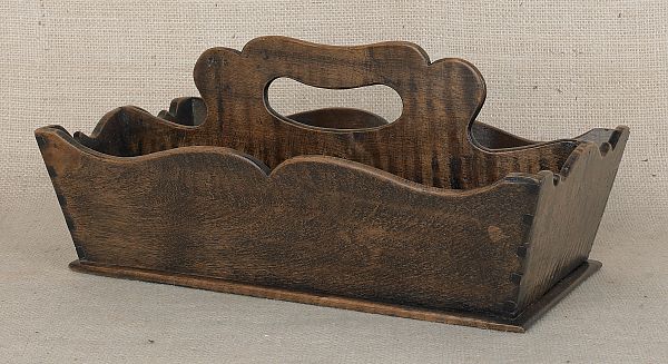 Curly maple cutlery tray 19th c.