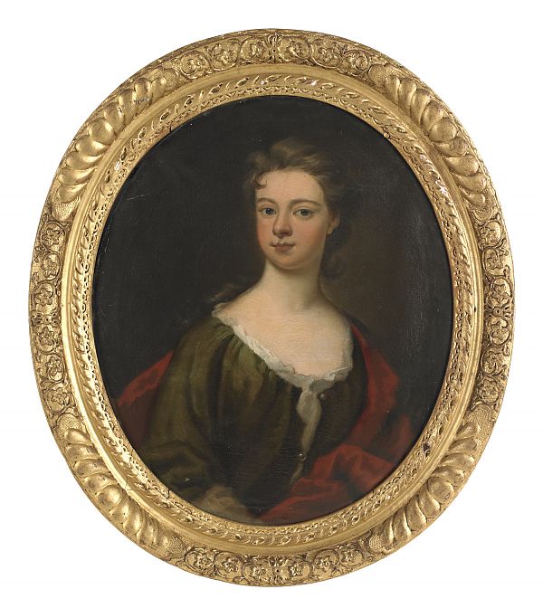 English oil on canvas portrait 1758f0