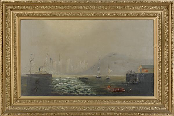 Continental oil on canvas harbor 175903