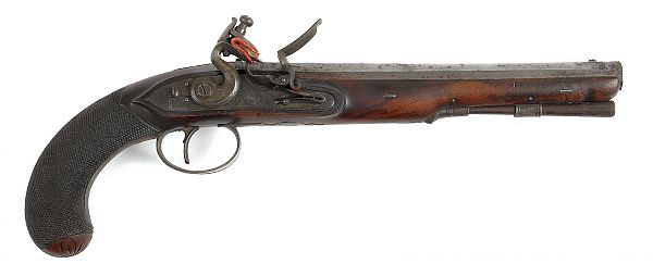 Harcourt of Ipswich flintlock pistol 17595c