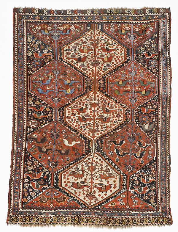 Kashgai carpet ca. 1900 6' x 4'4".