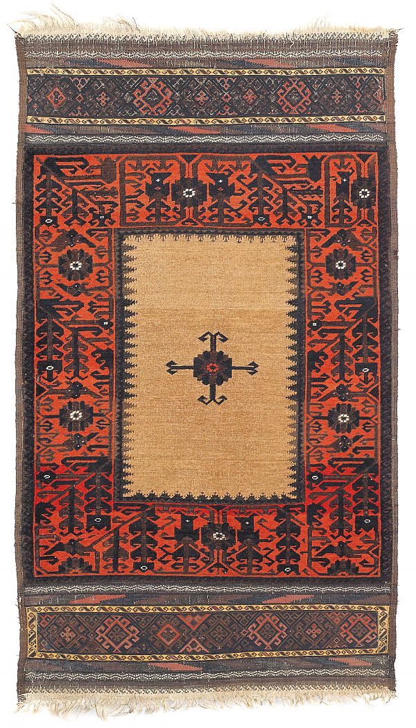 Baluch mat 19th c with flat weave 175971