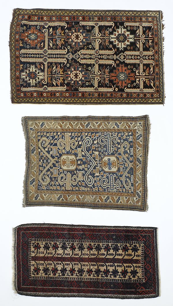 Two Caucasian mats ca. 1900 4'