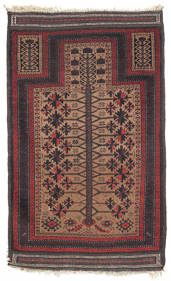 Baluch prayer rug 19th c 4 4  175976