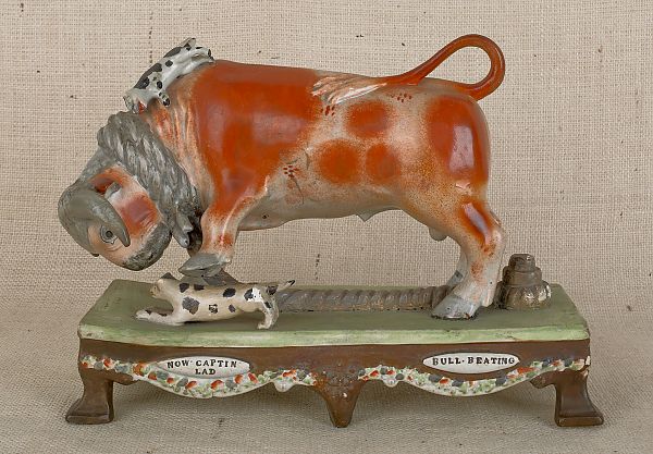 English pearlware bull early 19th 175a0d