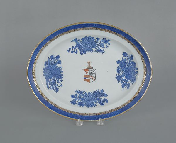 Chinese export porcelain blue Fitzhugh