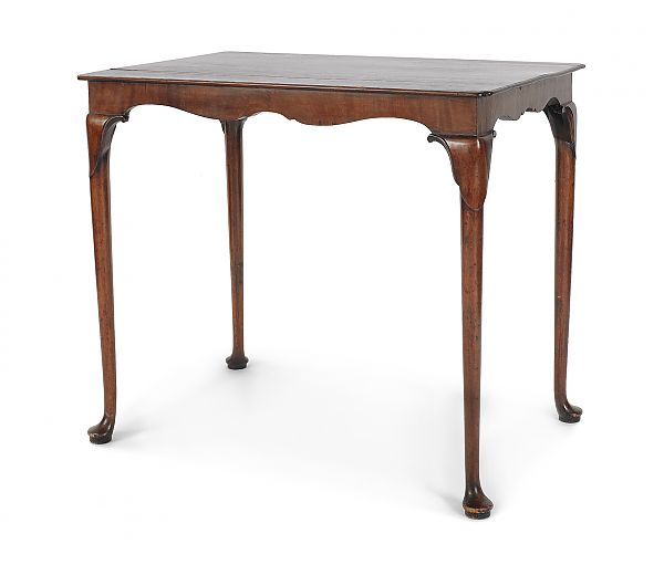 George II mahogany tea table ca  175a27