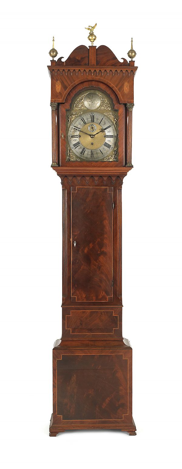 George IV mahogany tall case clock 175a21