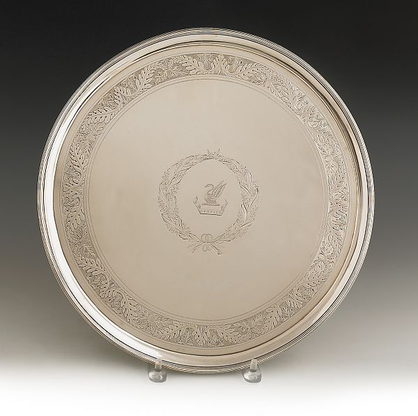 George III silver salver 1790 91 175a33