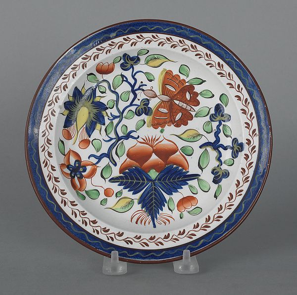 Gaudy Dutch butterfly pattern plate