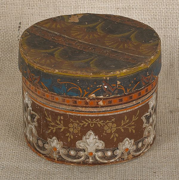 Wallpaper box 19th c. 4 1/2" h.