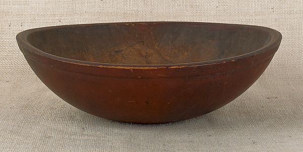 Turned bowl 19th c. retaining an old