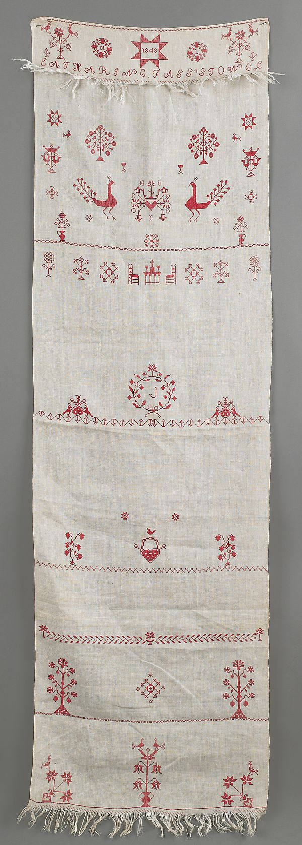 Pennsylvania silk embroidered show towel