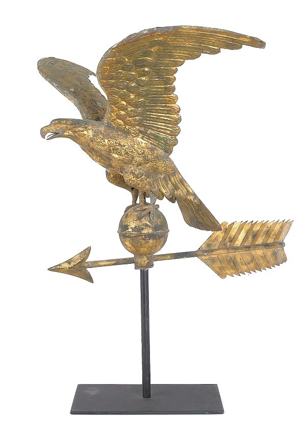 Copper spread wing eagle weathervane 175b17