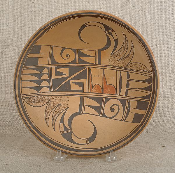 Hopi bowl signed Rena Leslie 4 h. 12