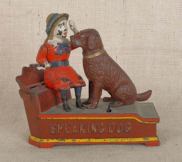 Cast iron Speaking Dog mechanical 175b61
