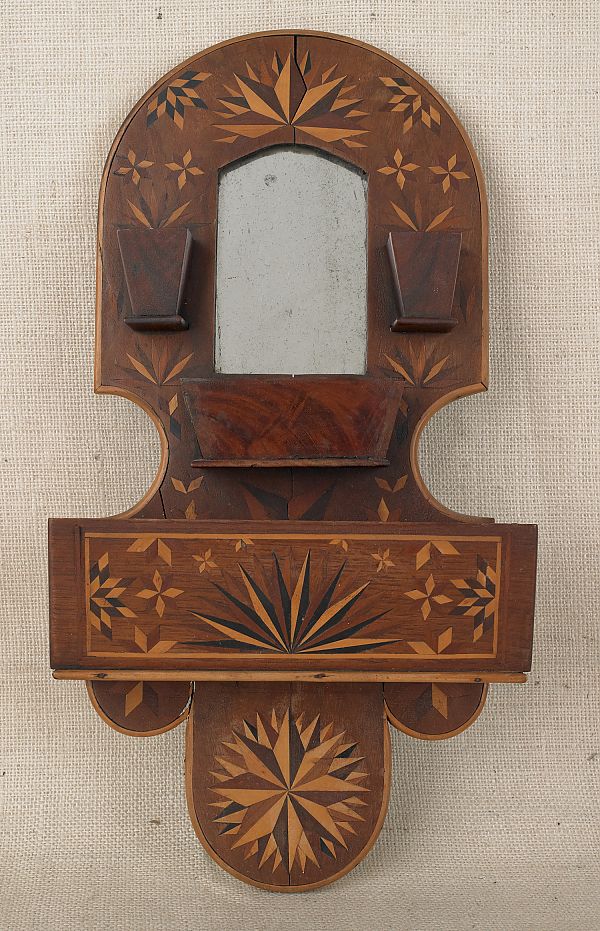 Parquetry inlaid walnut hanging 175bc8