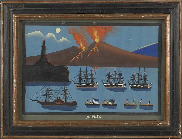 Four Italian gouache maritime scenes