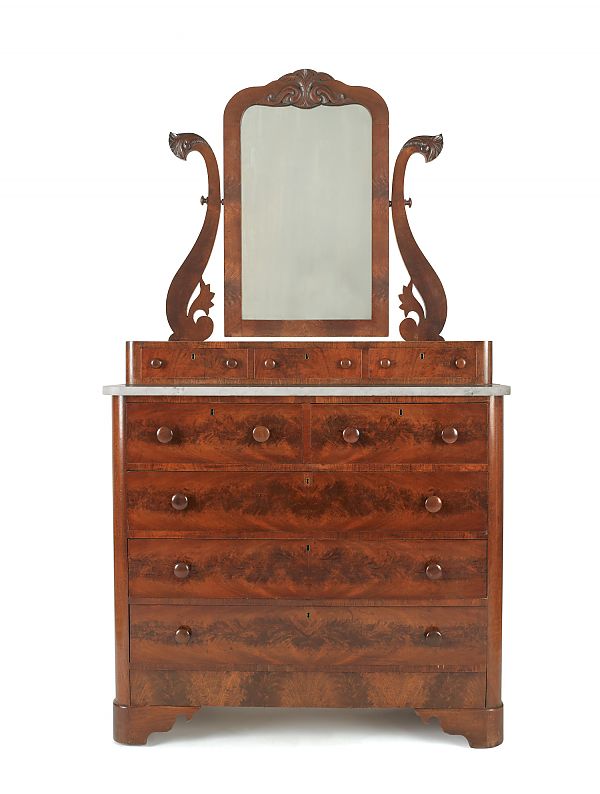 Victorian walnut dresser with mirror 175bf2