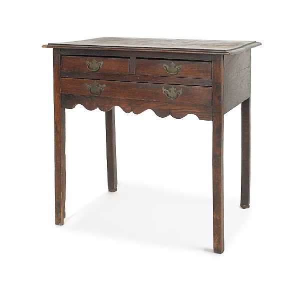 George III oak dressing table ca  175bf3