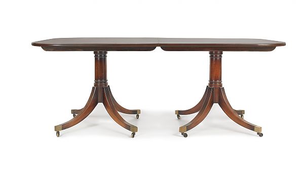 Regency style mahogany dining table 175bed