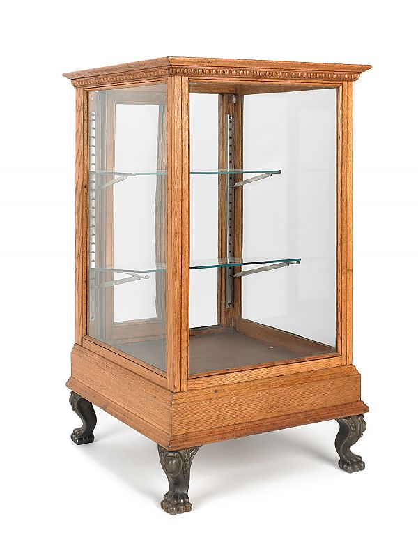 Oak country store display cabinet 175bf9
