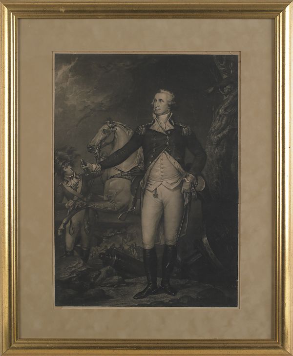 Two engraved portraits of George Washington